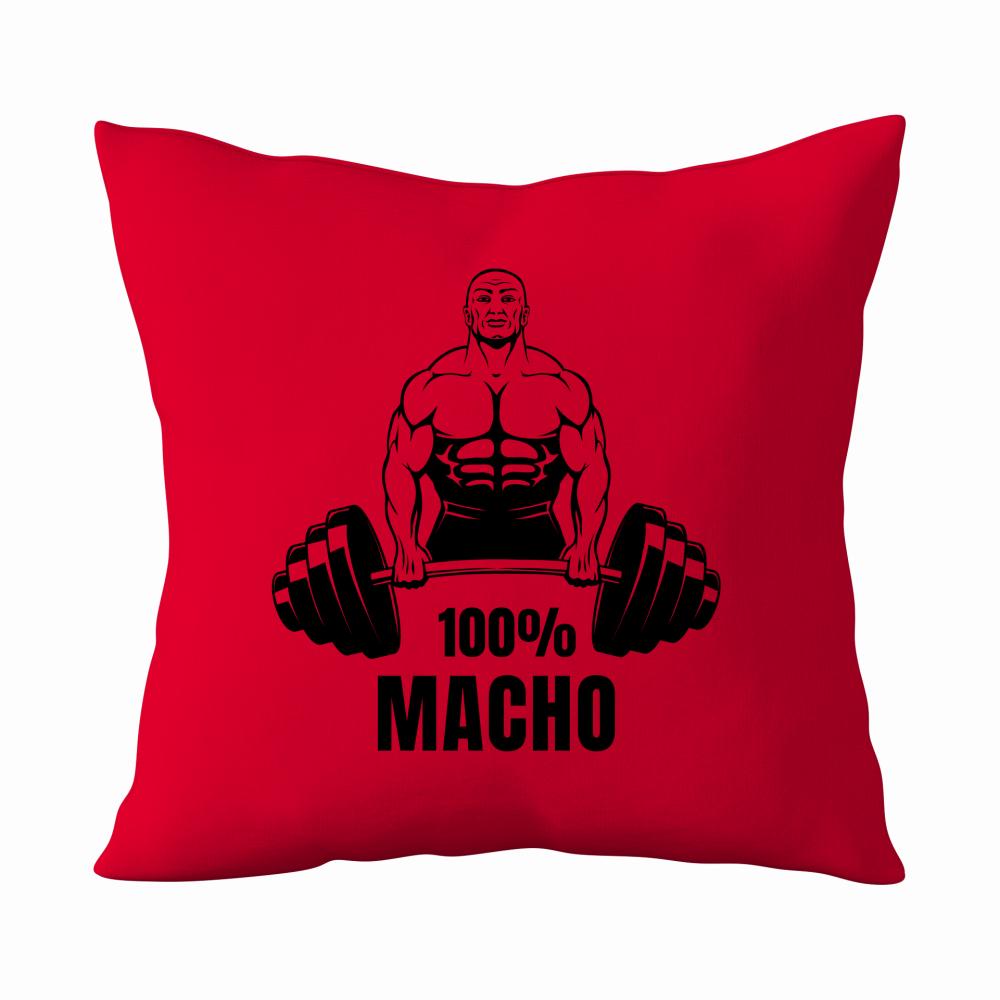 100% MACHO poduszka kolor czerwony