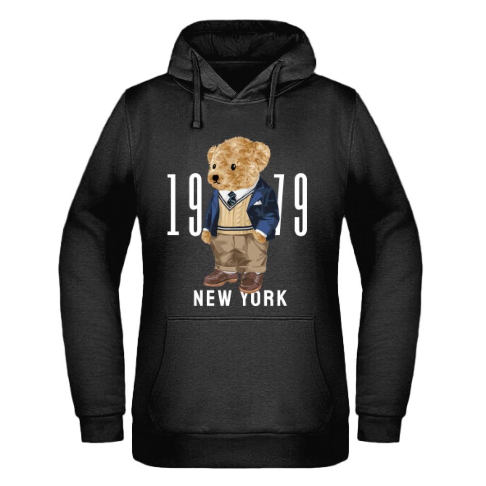 1979 New York bluza damska z kapturem