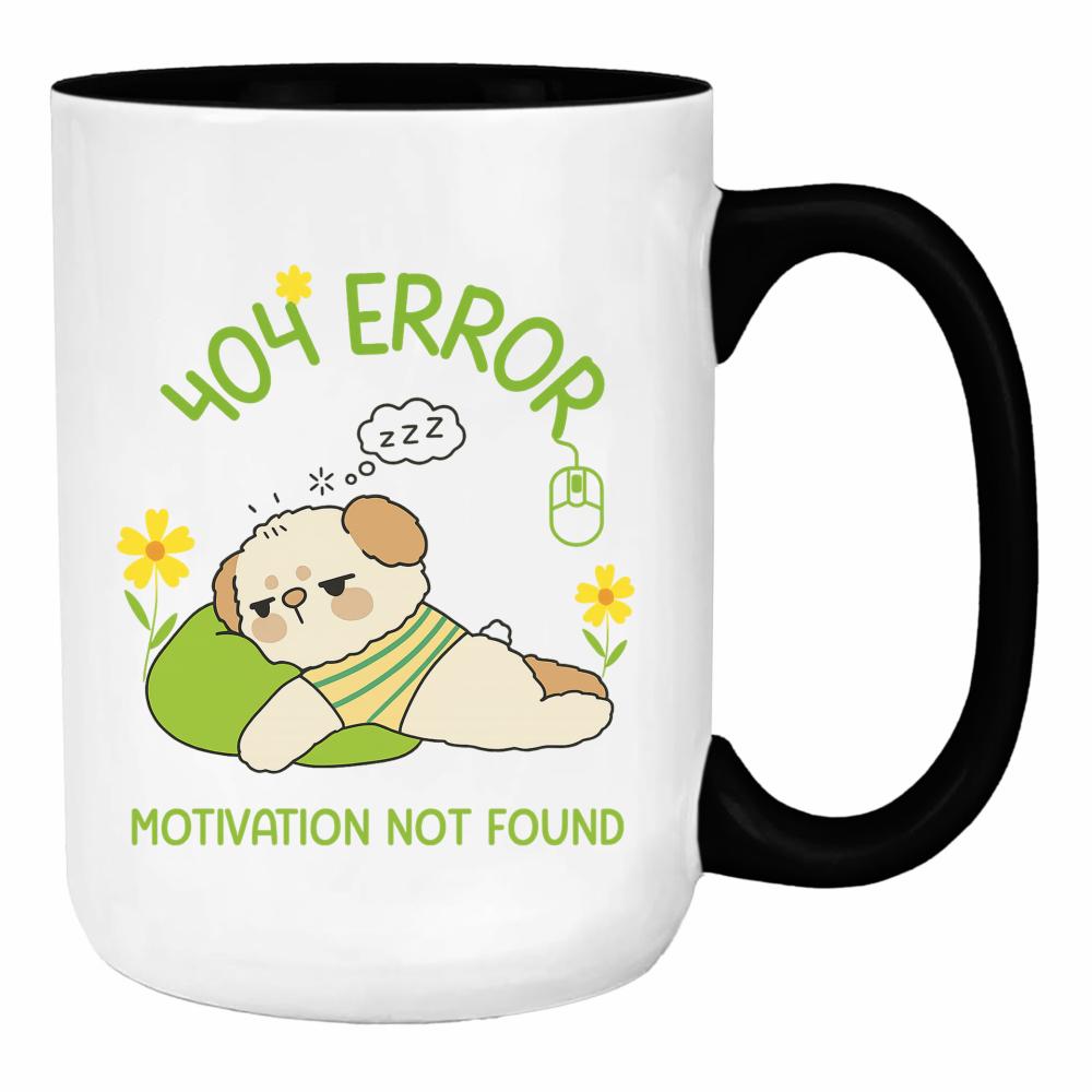 404 error, motivation not found duży kubek ucho kolor