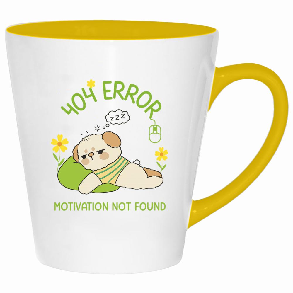 404 error, motivation not found kubek latte kolor żółtyy