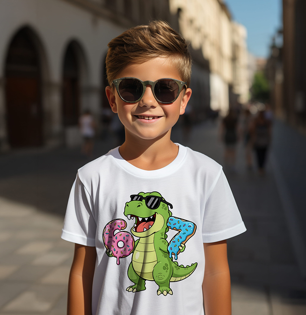 67 Six-Seven - Dinozaur koszulka junior