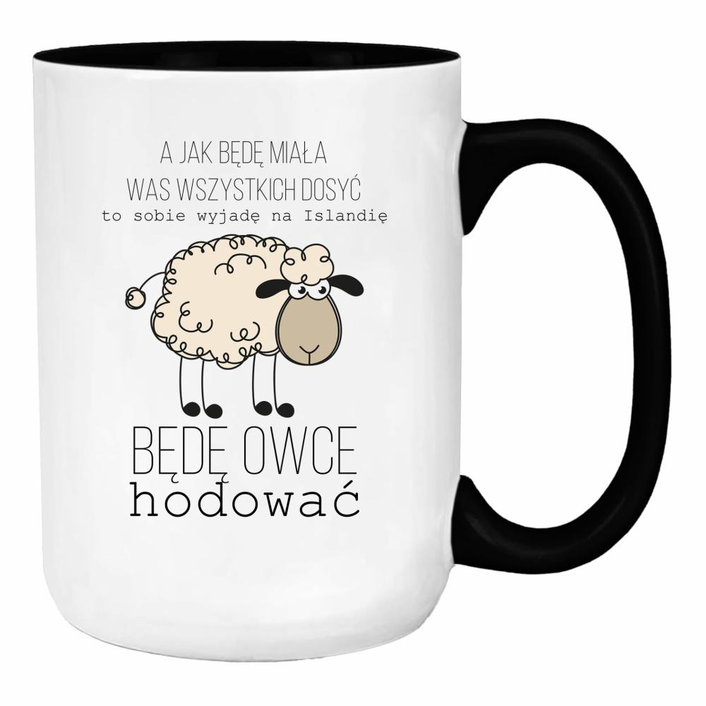 A jak będę miała was wszystkich dość duży kubek ucho kolor kolor czerwony latte