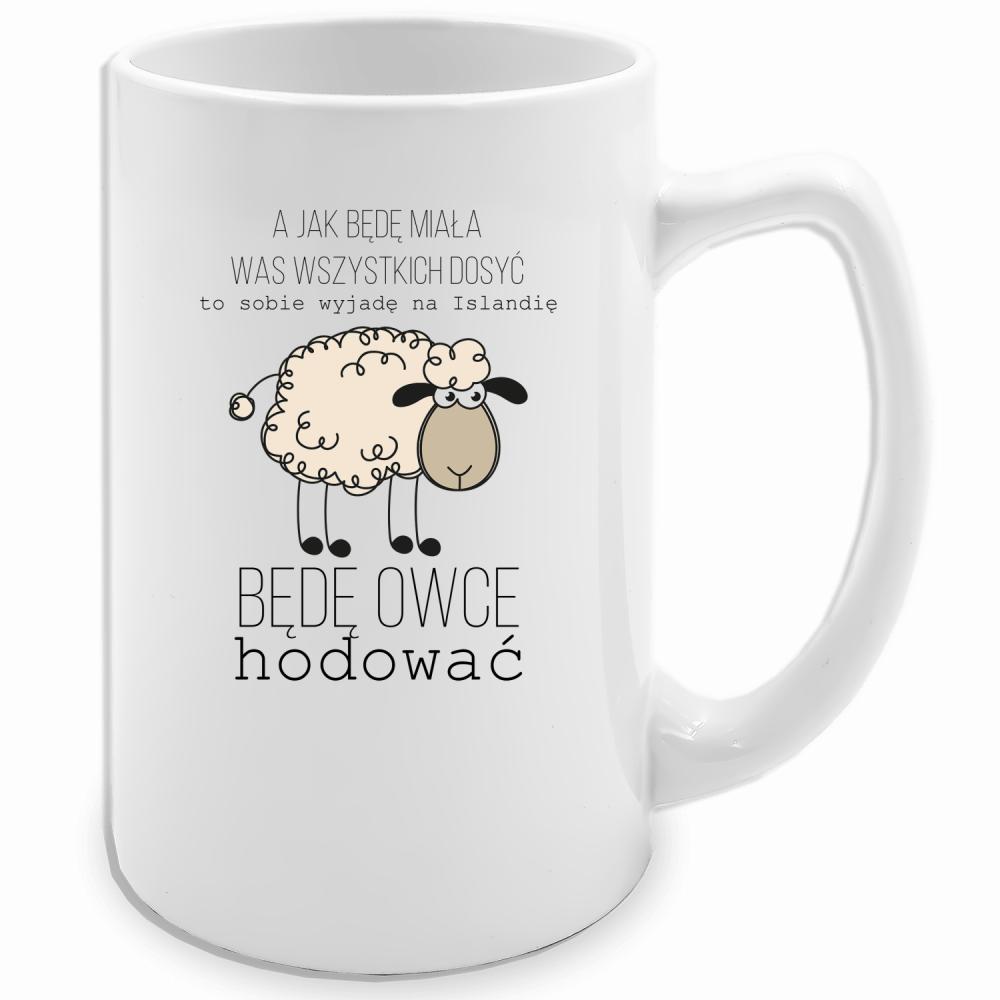 A jak będę miała was wszystkich dość kubek biały 413 ml kolor czarny