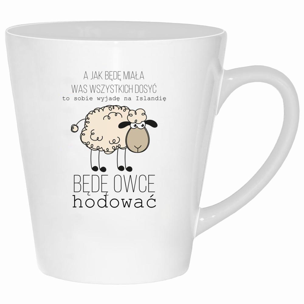 A jak będę miała was wszystkich dość kubek latte kolor biały