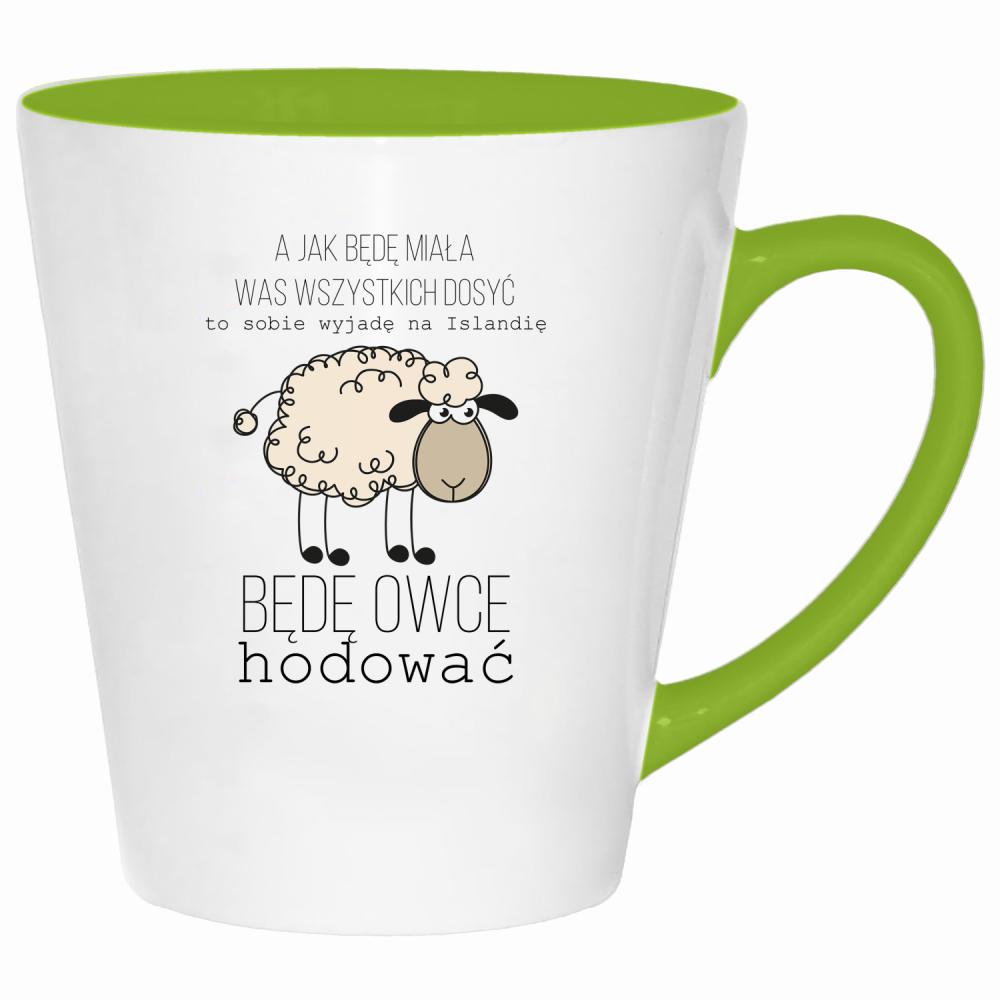 A jak będę miała was wszystkich dość kubek latte kolor limonka