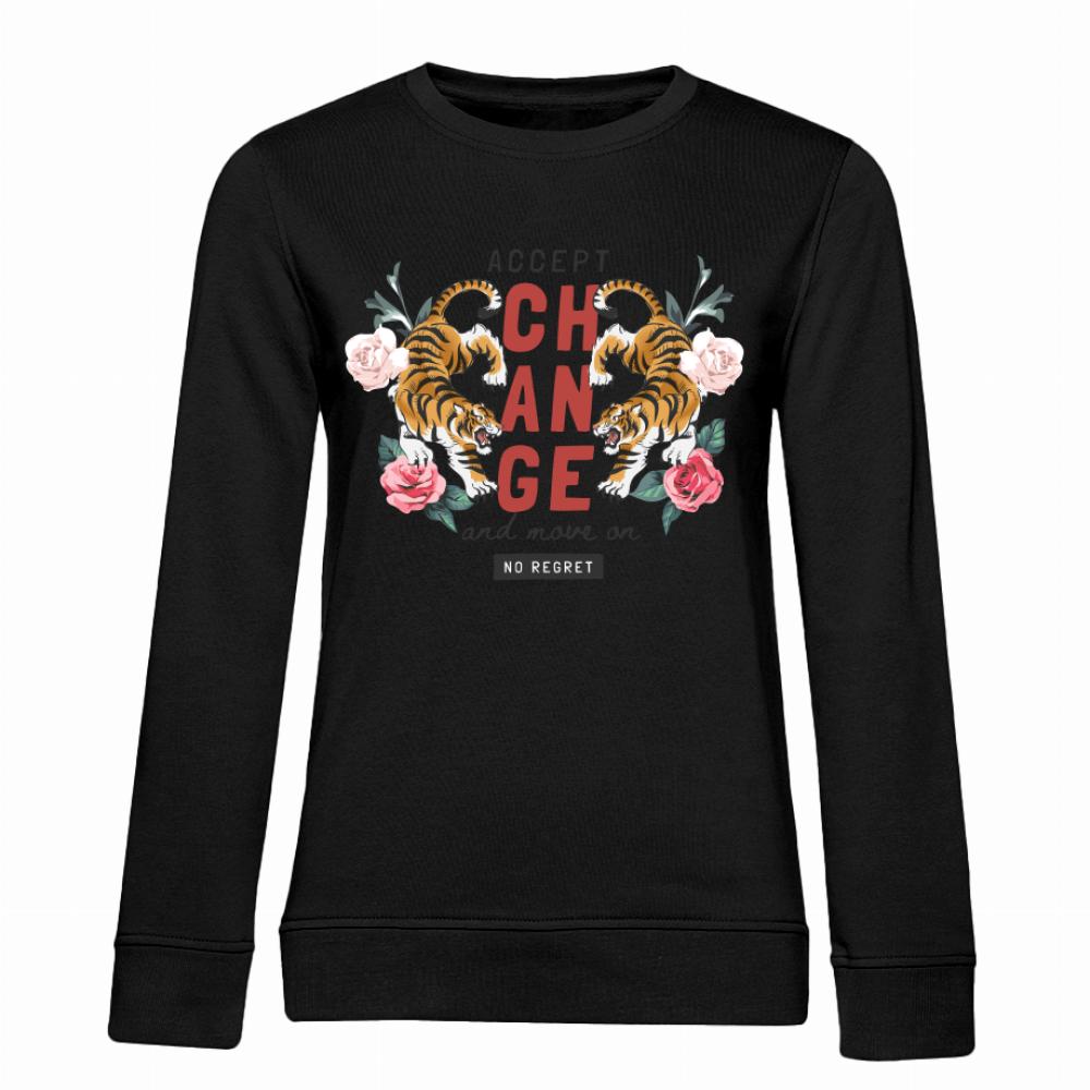 Accept Change bluza damska bez kaptura kolor żółty