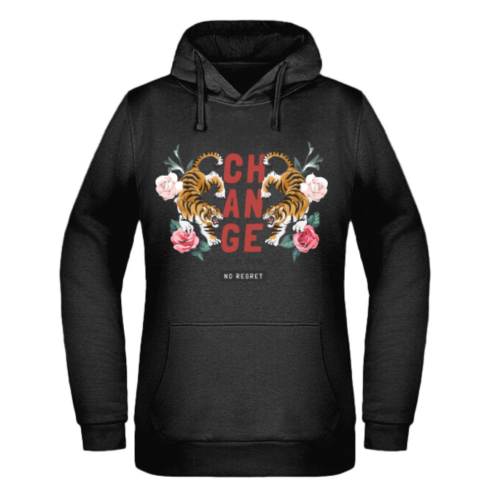 Accept Change bluza damska z kapturem kolor czerwony