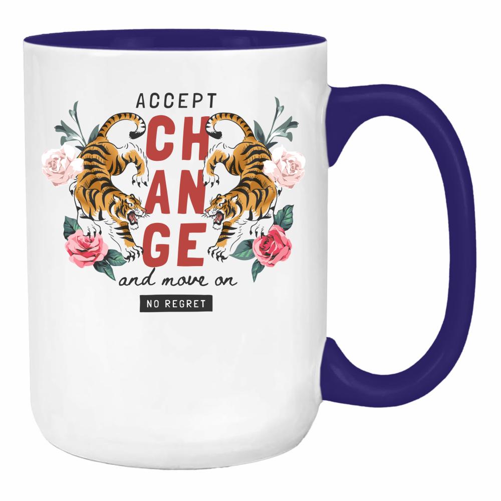 Accept Change duży kubek ucho kolor kolor navy