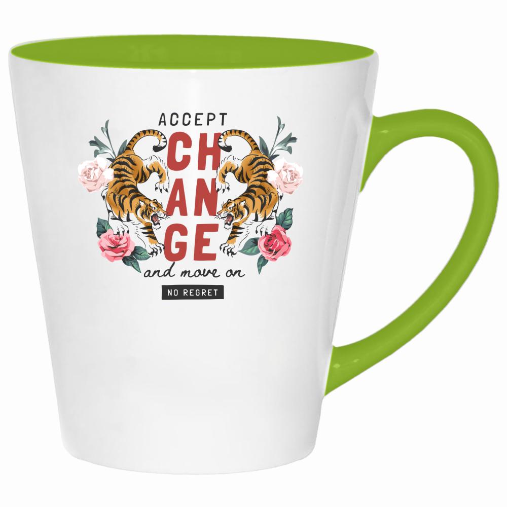 Accept Change kubek latte kolor limonka