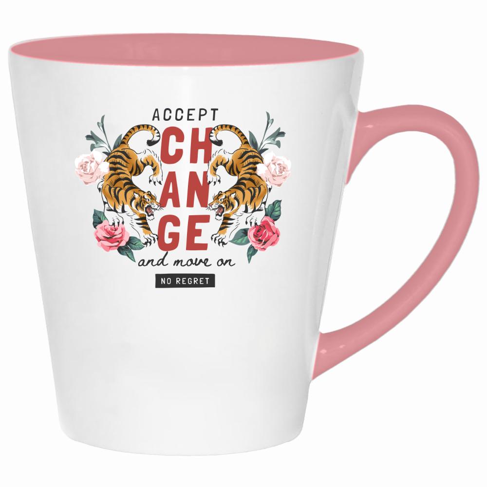 Accept Change kubek latte kolor pink