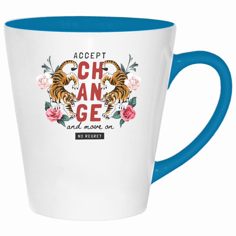 Accept Change kubek latte kolor turkus