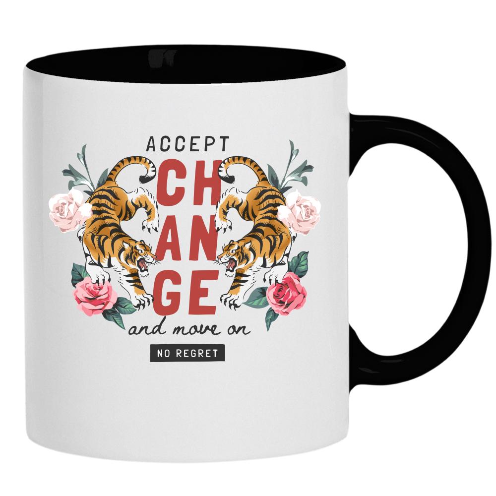 Accept Change kubek ucho kolor kolor czarnyy