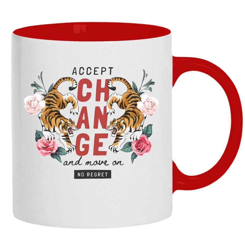 Accept Change kubek ucho kolor kolor pink