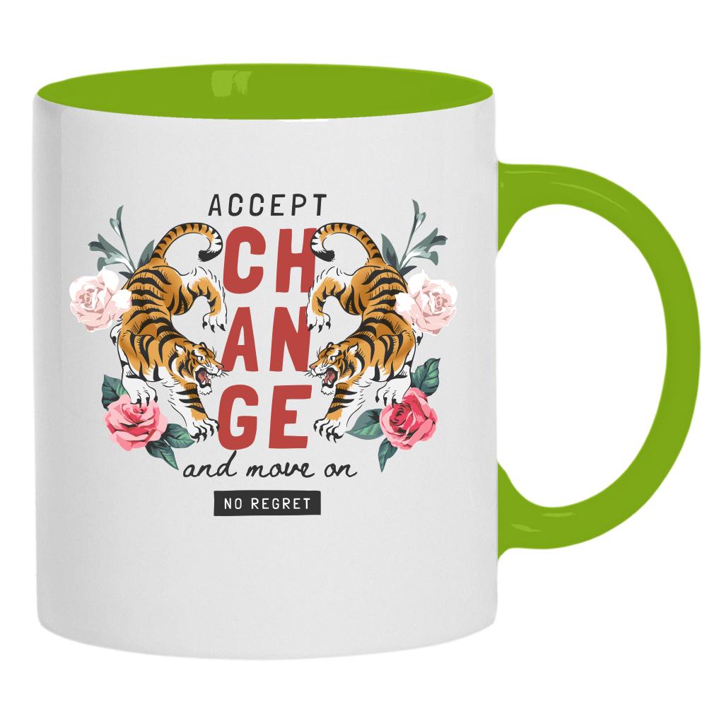 Accept Change kubek ucho kolor kolor zielony