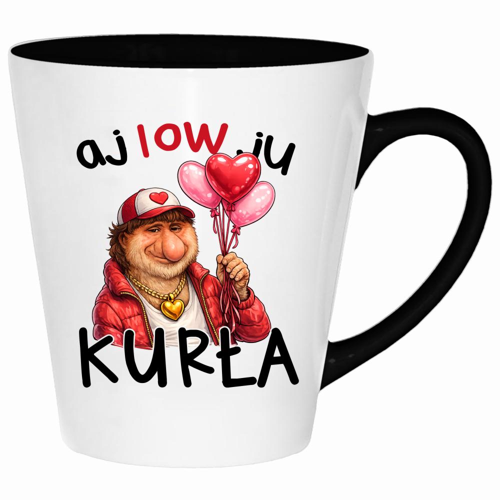 AJ LOW JU KURŁA kubek latte kolor biały