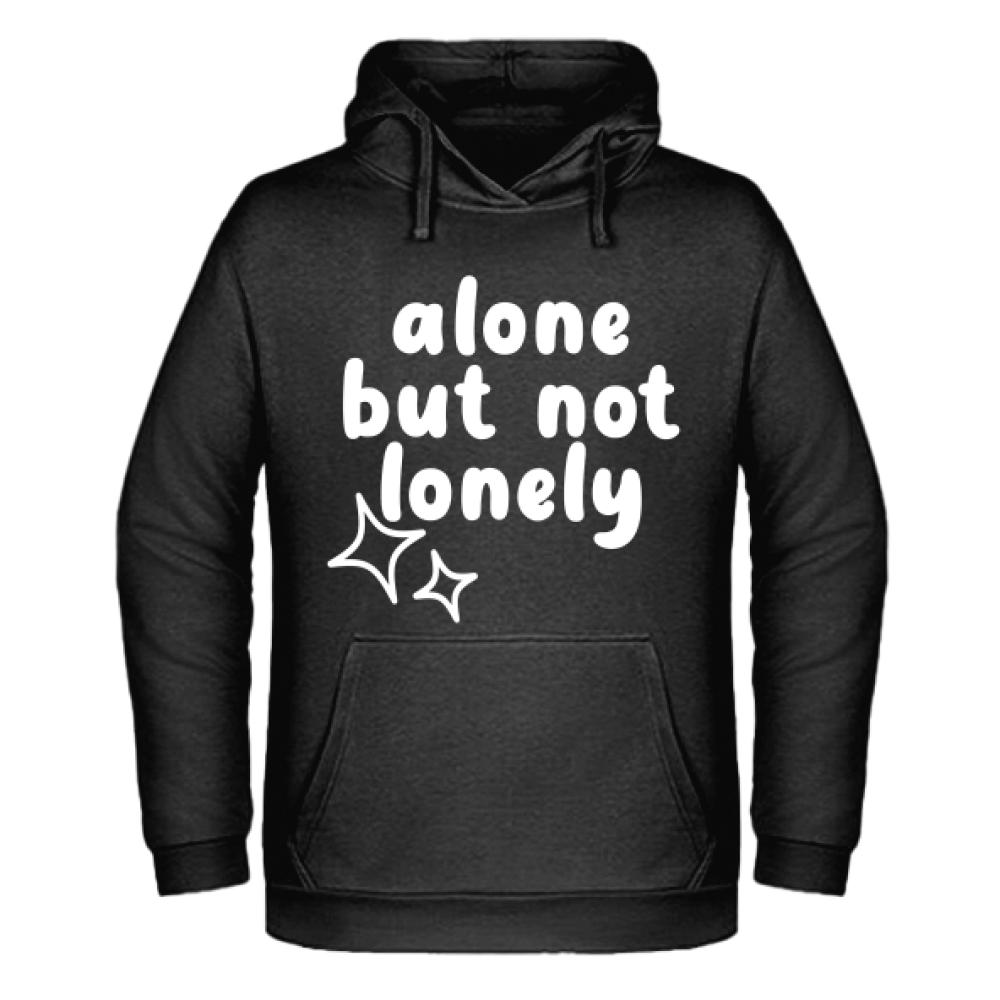 ALONE BUT NOT LONELY 1 bluza męska z kapturem