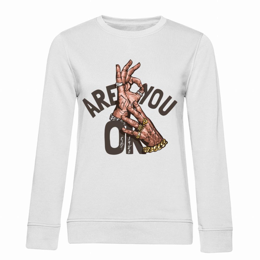 Are you ok? bluza damska bez kaptura