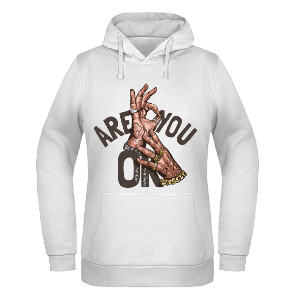 Are you ok? bluza damska z kapturem