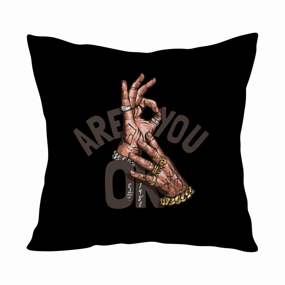 Are you ok? poduszka kolor czarnyy