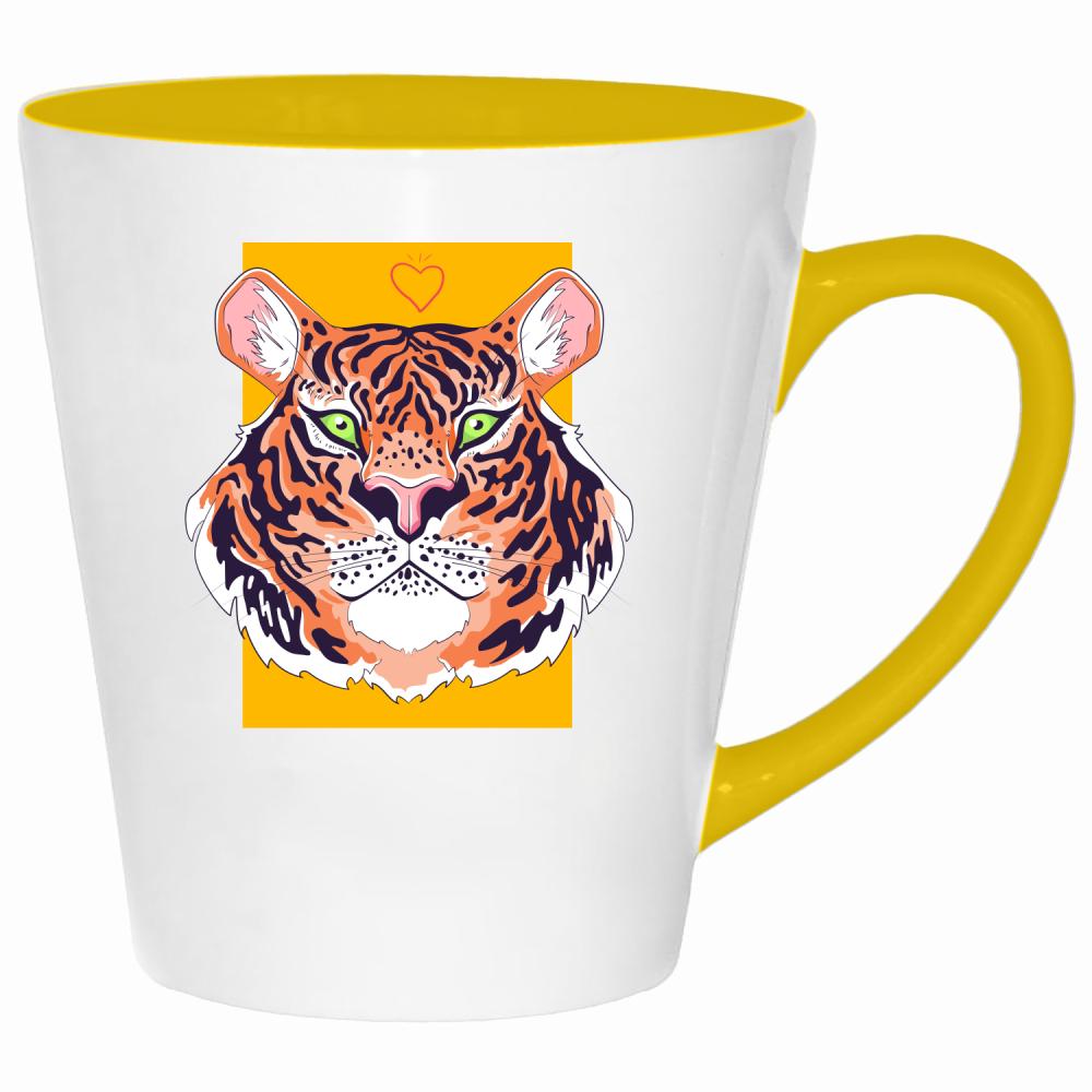 Asia Tiger kubek latte kolor żółtyy