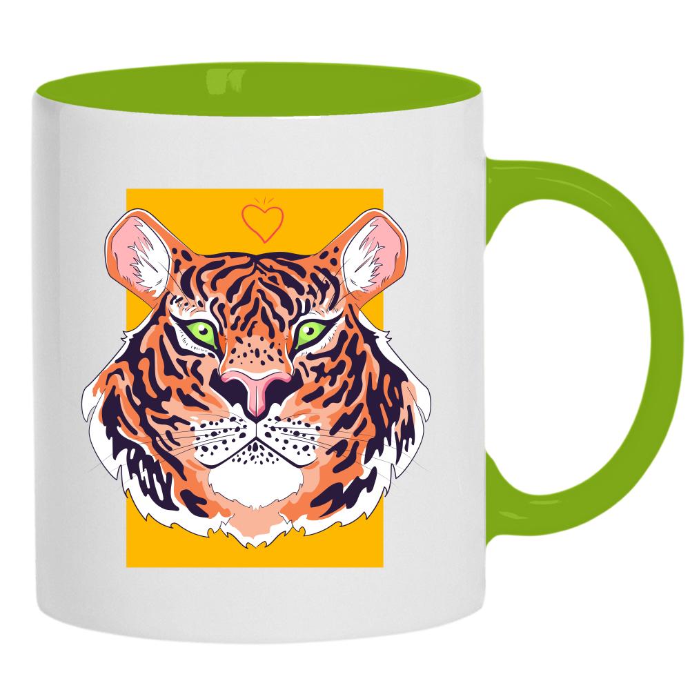Asia Tiger kubek ucho kolor kolor zielony
