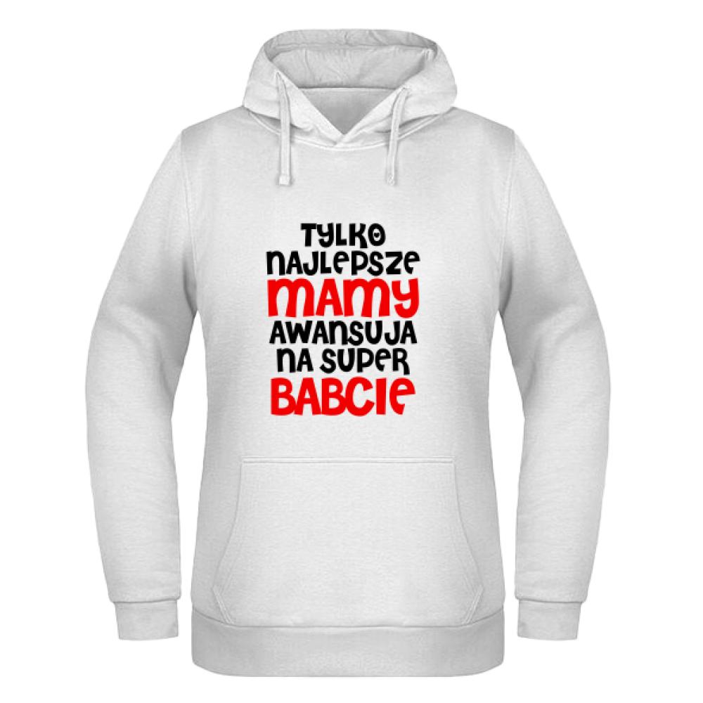 Awans na Super Babcie bluza damska z kapturem
