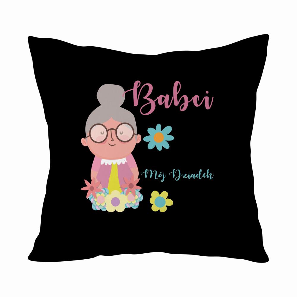 Babci nie można wybrać samemu poduszka kolor biały