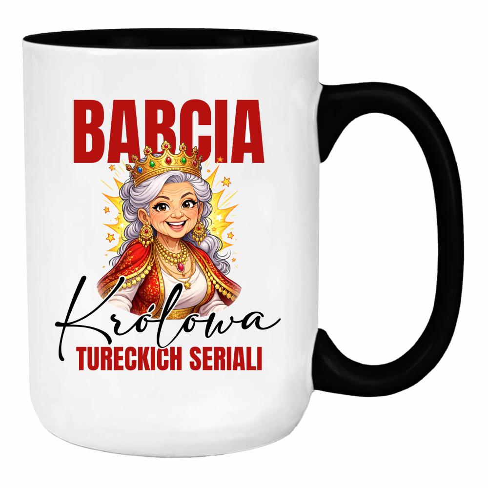 Babcia – Królowa Tureckich Seriali duży kubek ucho kolor kolor jasnofioletowy