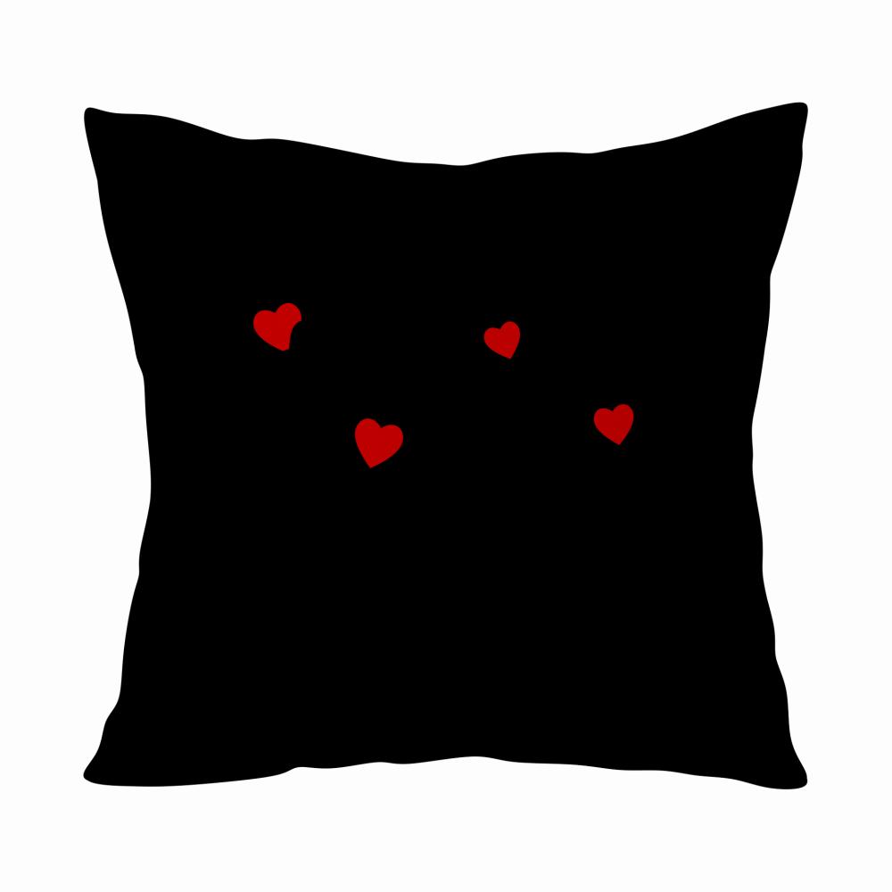 Babcia Love poduszka kolor czarnyy