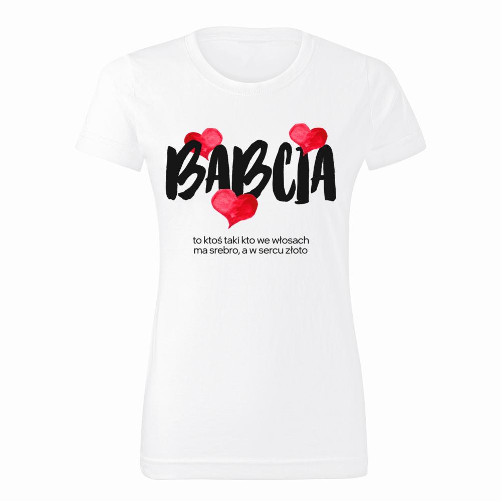 Babcia ma w sercu złoto koszulka damska
