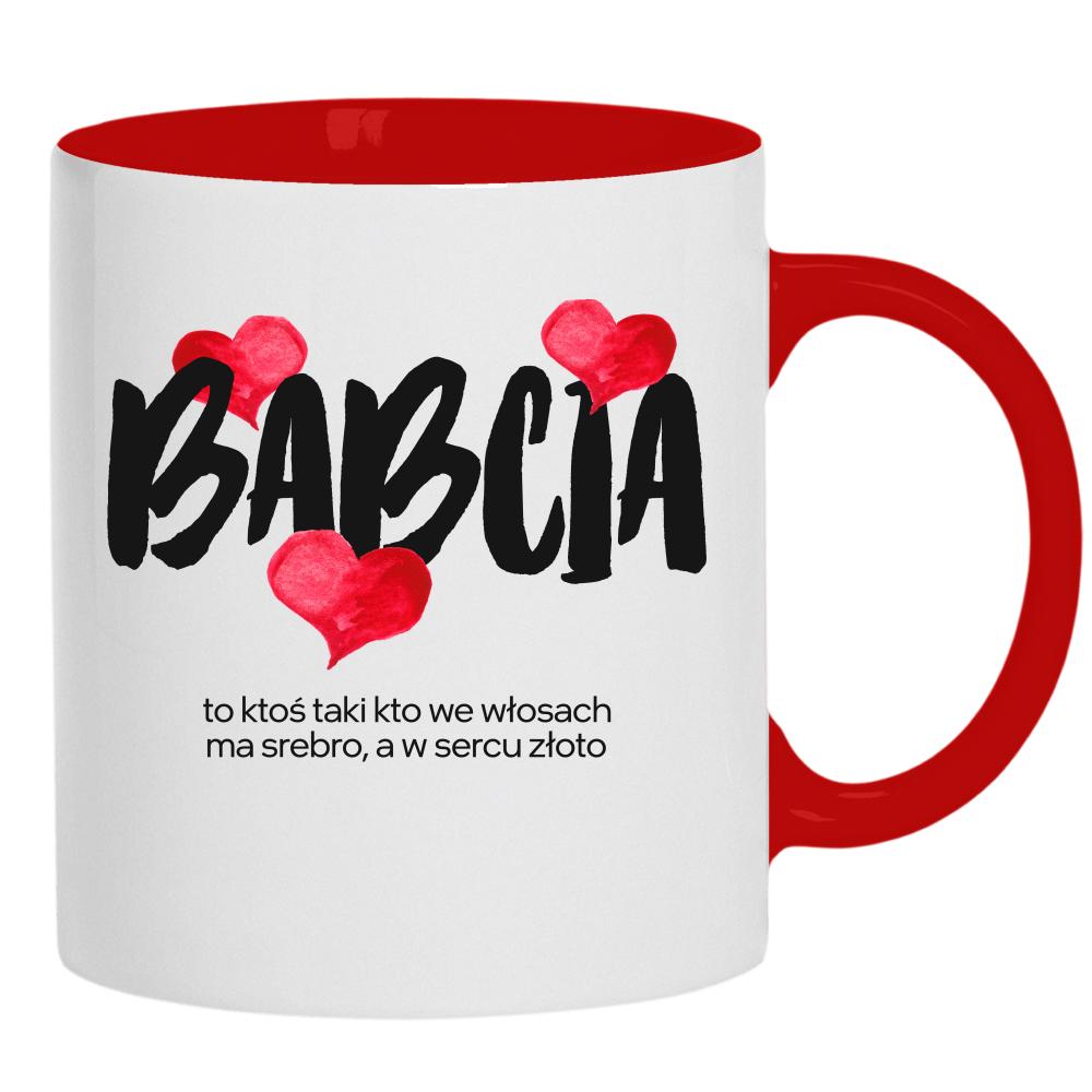 Babcia ma w sercu złoto kubek ucho kolor