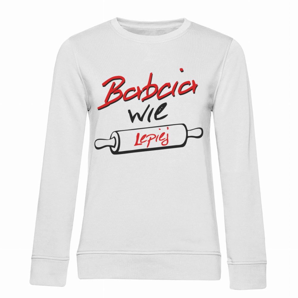 Babcia wie Lepiej bluza damska bez kaptura