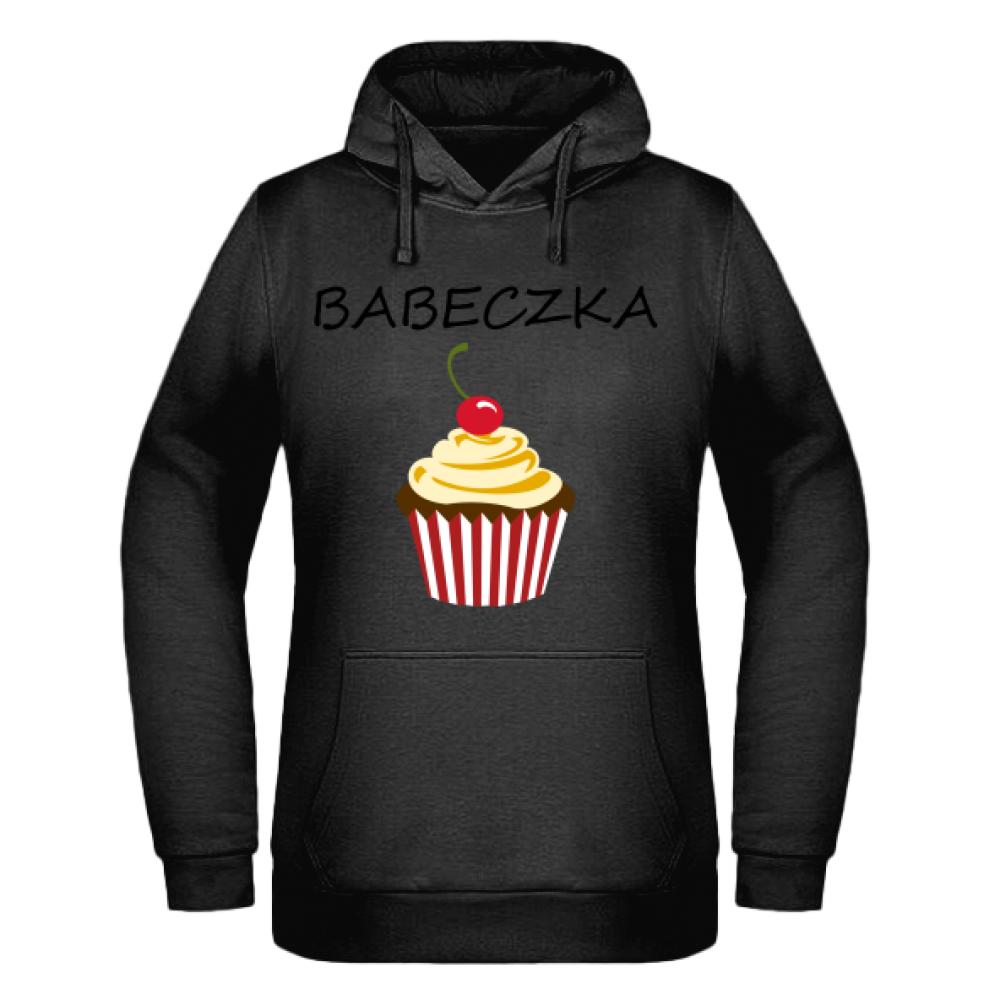 Babeczka bluza damska z kapturem kolor navy