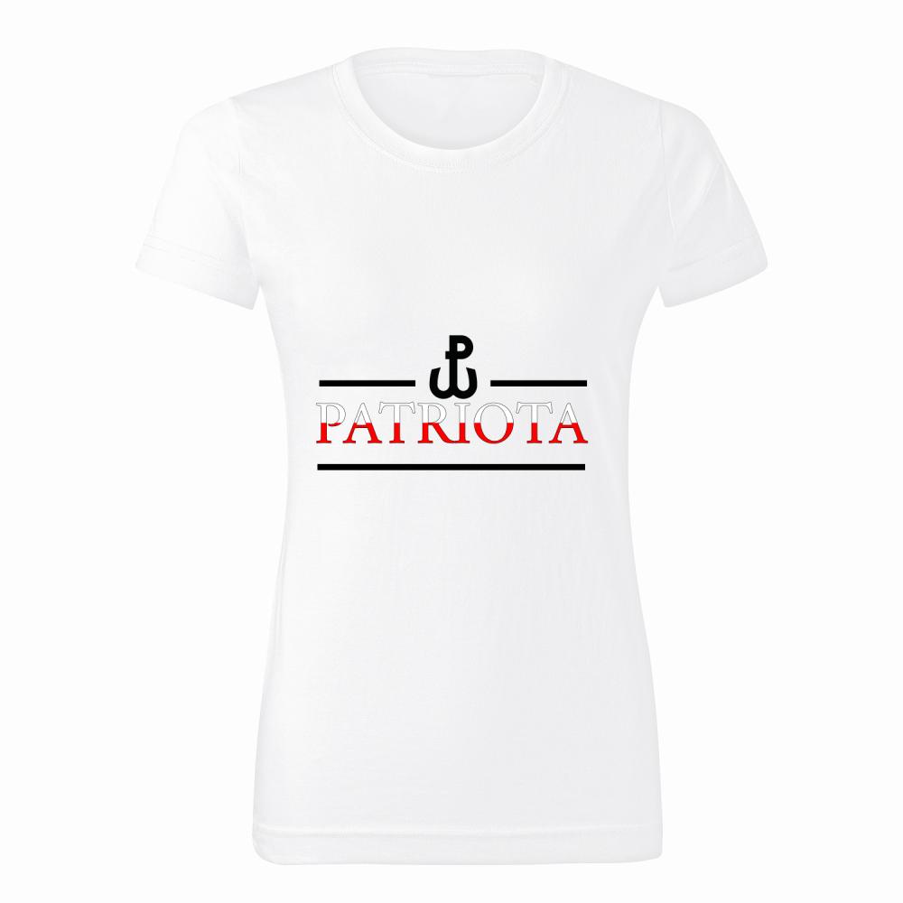 Bądź dumny. Bądź sobą. Bądź patriotą! koszulka damska