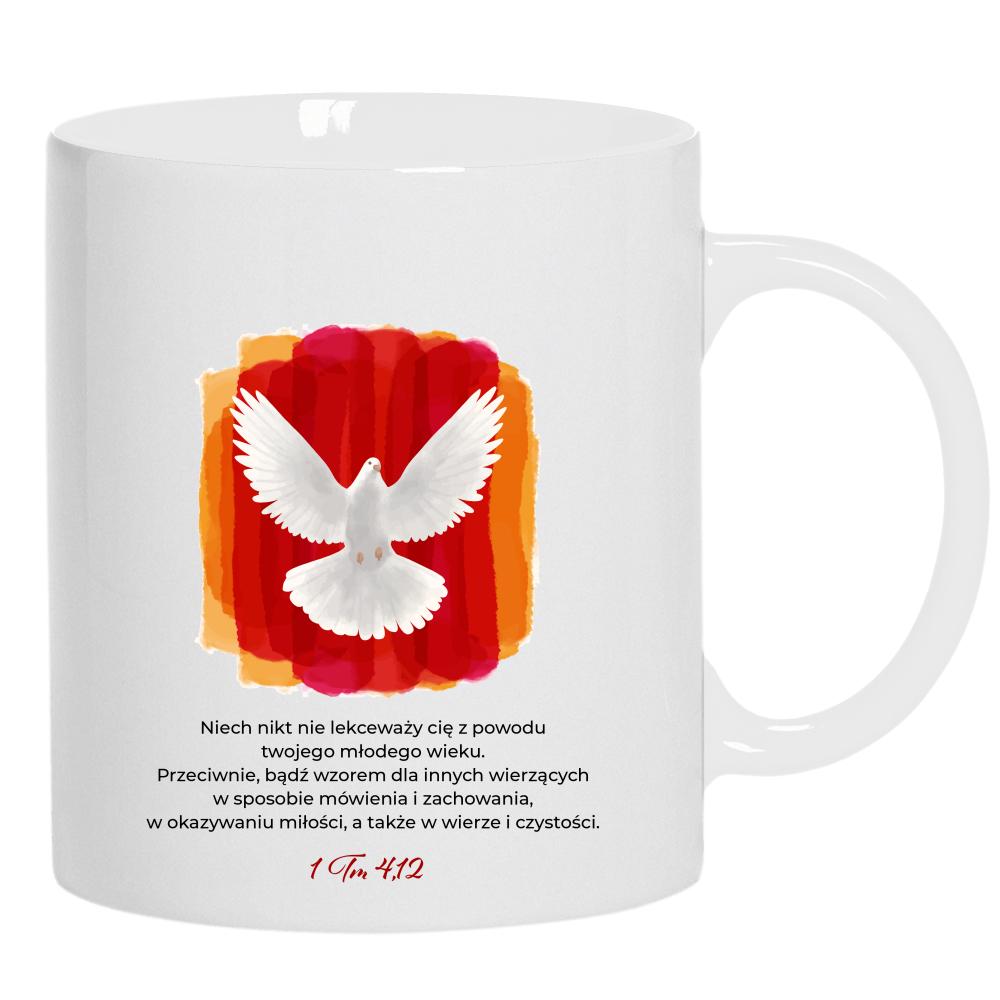 Bądź Wzorem dla innych kubek ucho kolor kolor biały