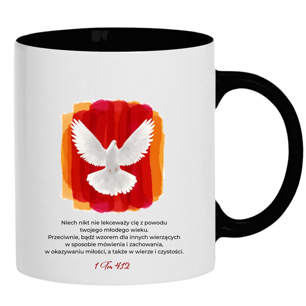 Bądź Wzorem dla innych kubek ucho kolor kolor czarnyy