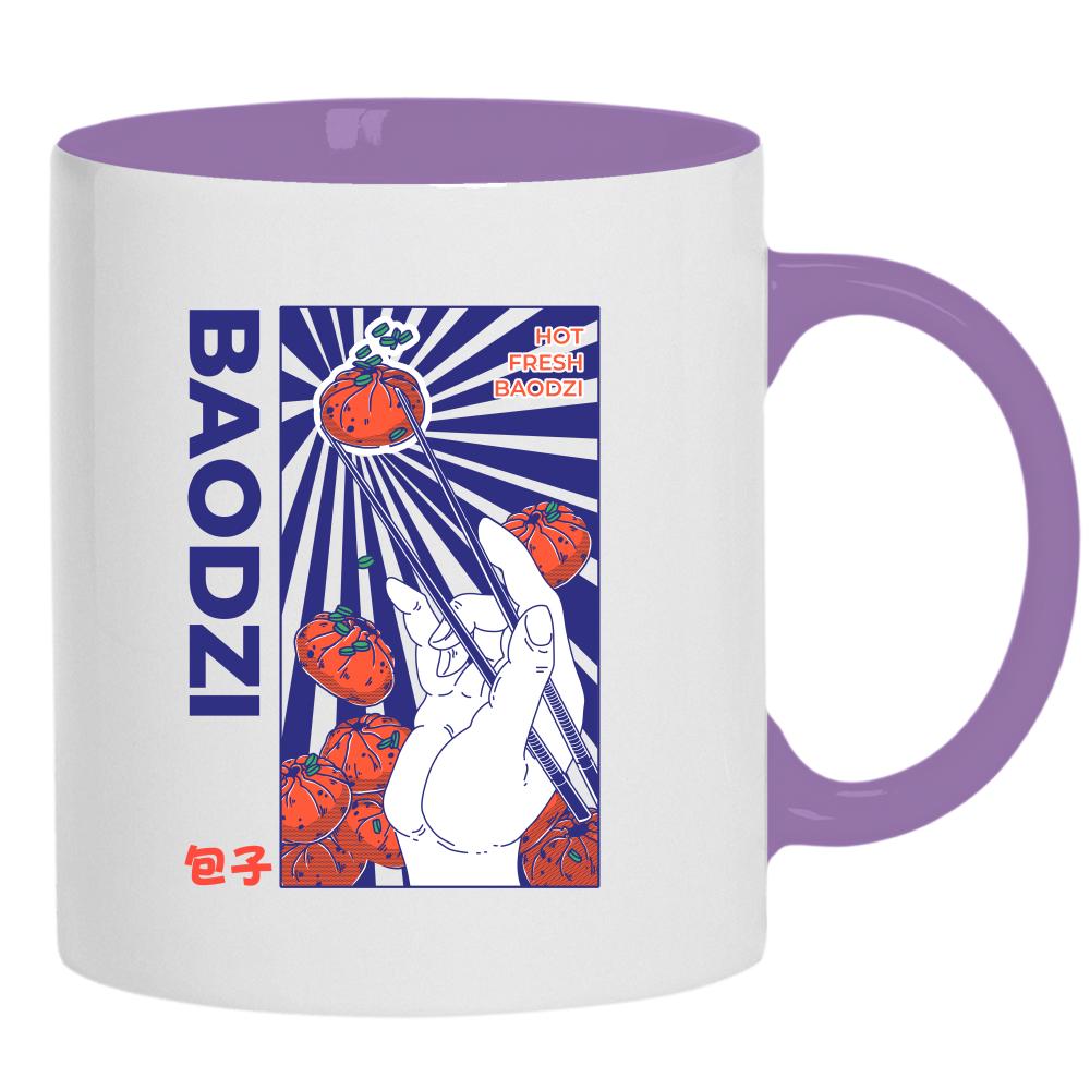 Baodzi kubek ucho kolor kolor jasnofioletowy