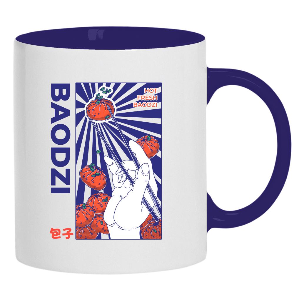 Baodzi kubek ucho kolor kolor navy