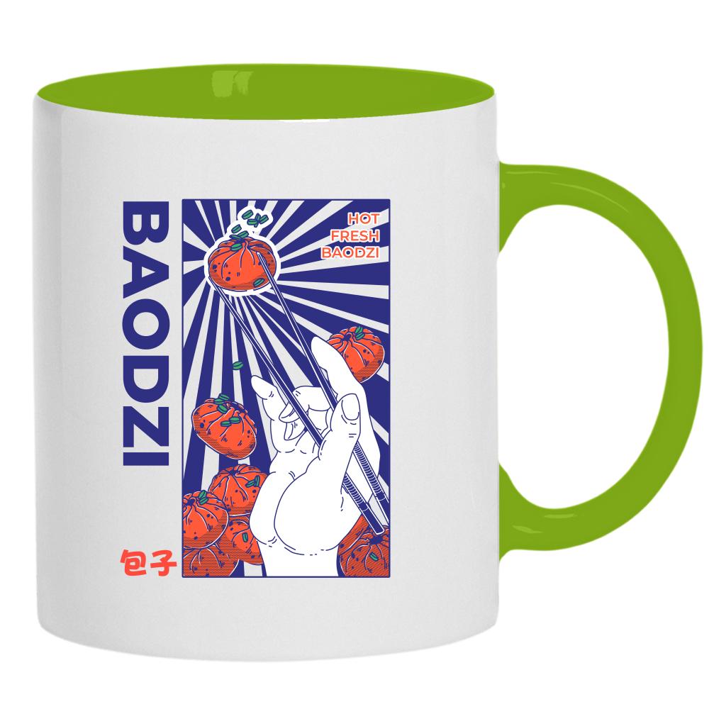 Baodzi kubek ucho kolor kolor zielony