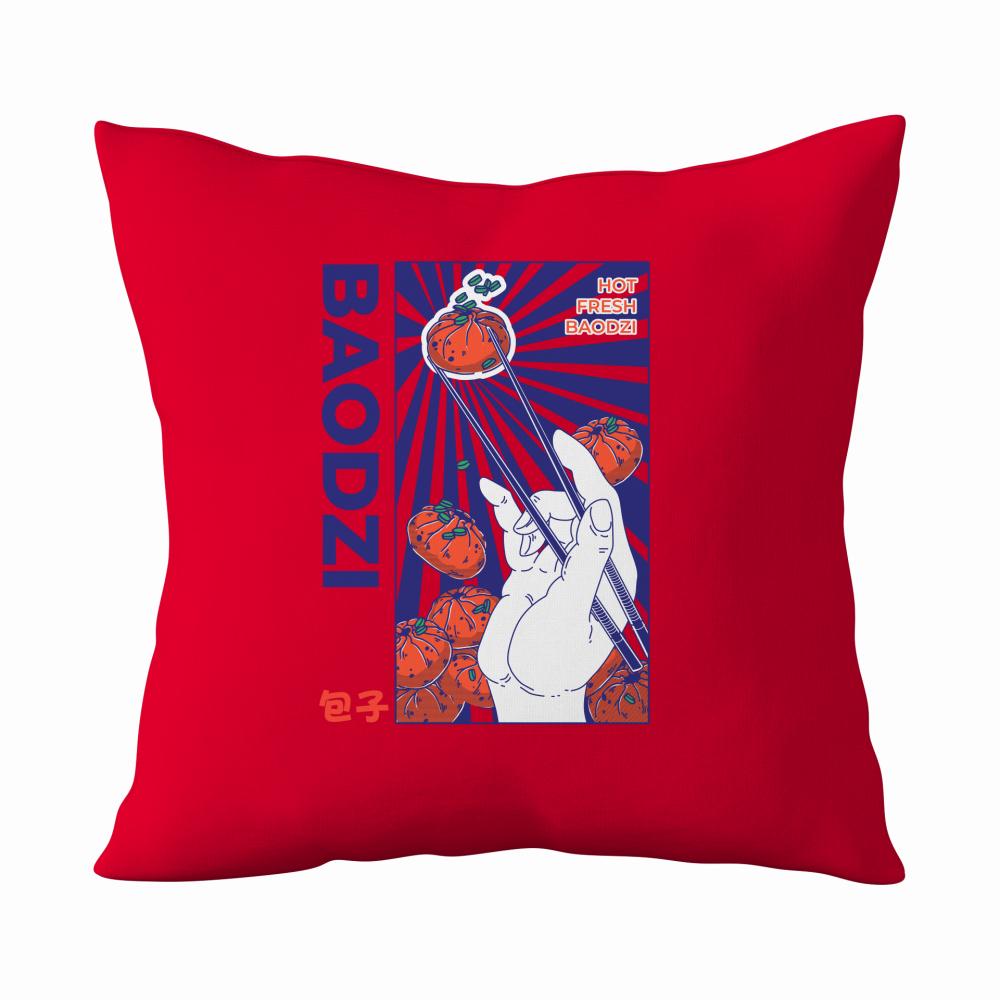 Baodzi poduszka kolor czerwony