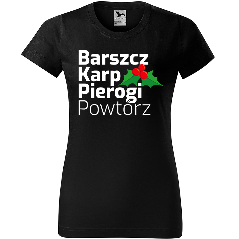 Barszcz, Karp, Pierogi, Powtórz koszulka damska