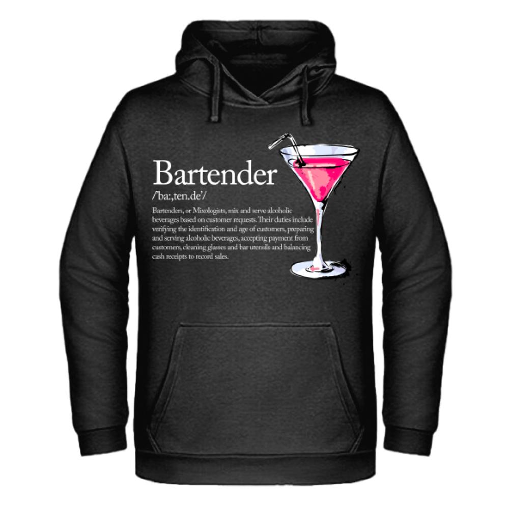 Bartender Definicja  bluza męska z kapturem