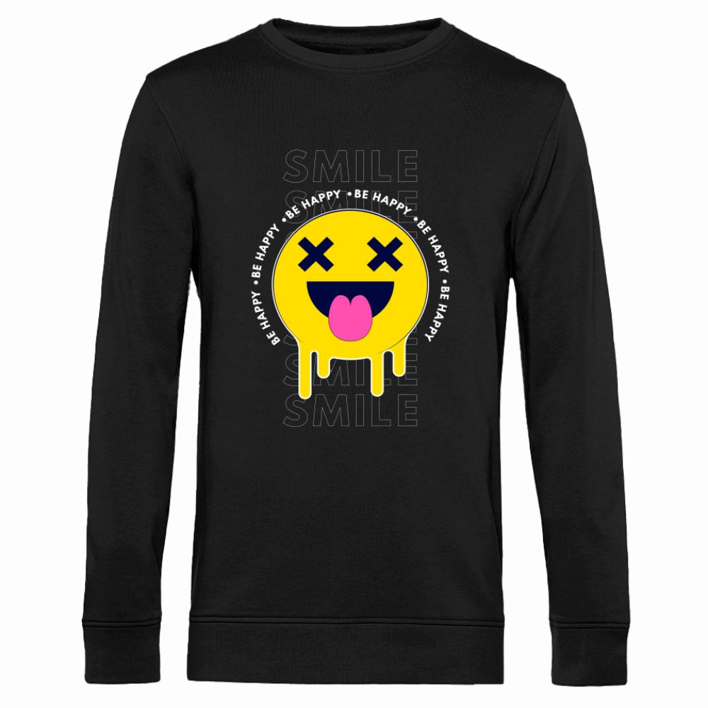BE HAPPY bluza męska bez kaptura
