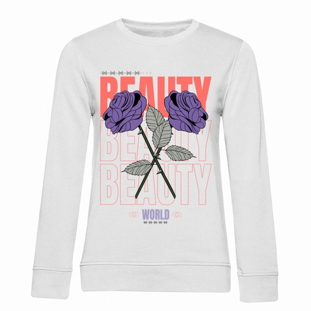 BEAUTY BEAUTY BEAUTY WORLD bluza damska bez kaptura