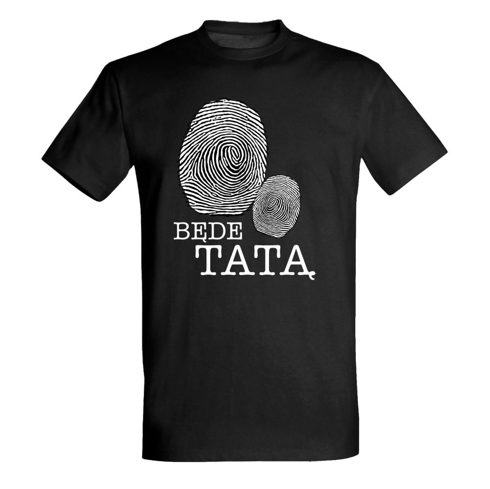 Będę Tatą Odciski koszulka męska