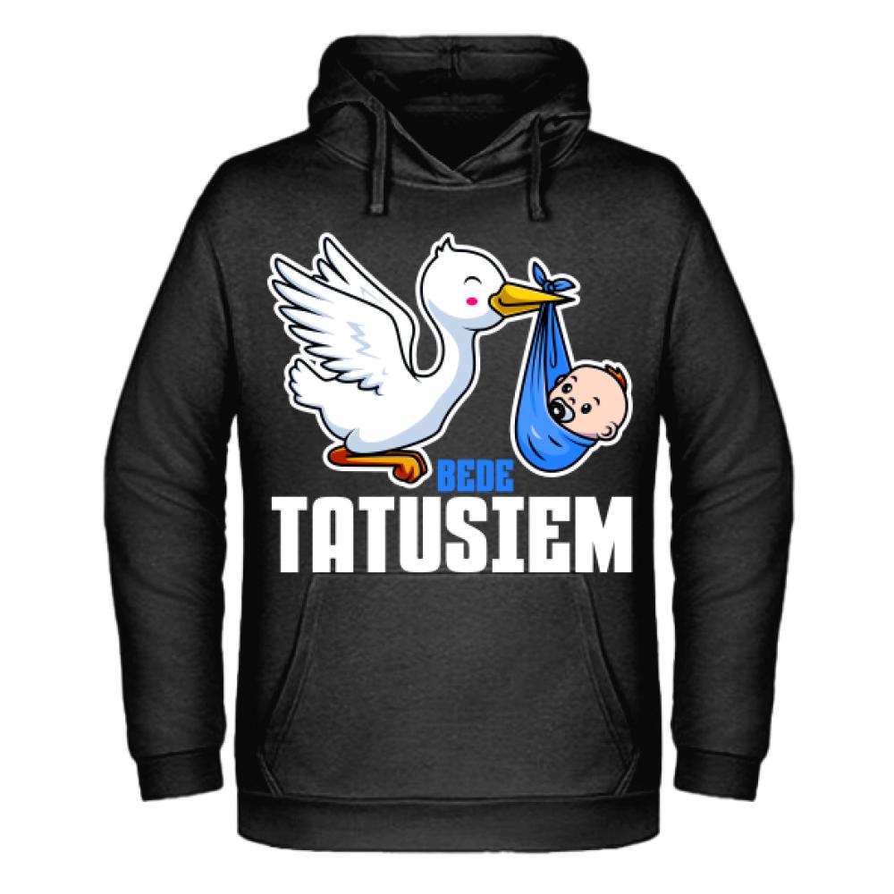 Będę Tatusiem bluza męska z kapturem