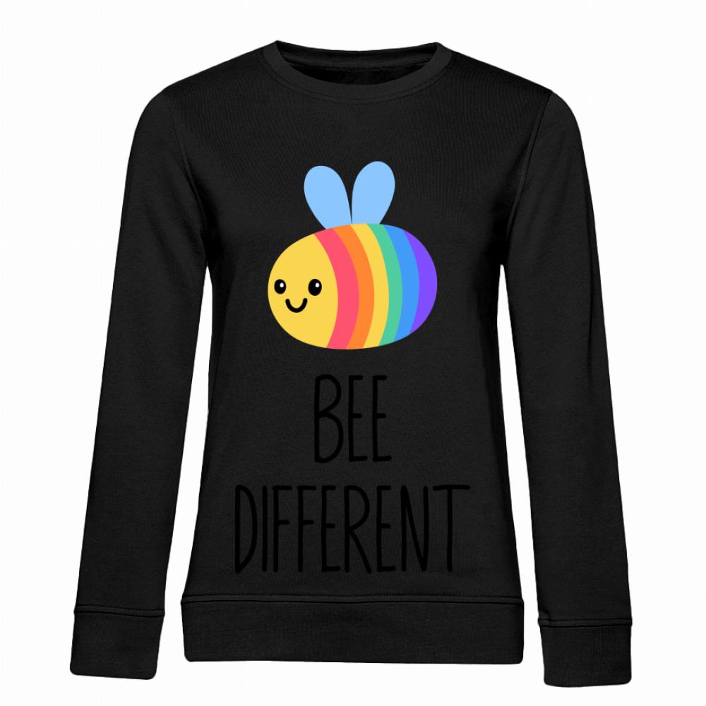 Bee Different bluza damska bez kaptura kolor czarnyy