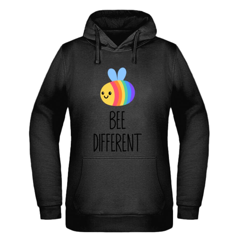 Bee Different bluza damska z kapturem kolor miętowo zielony