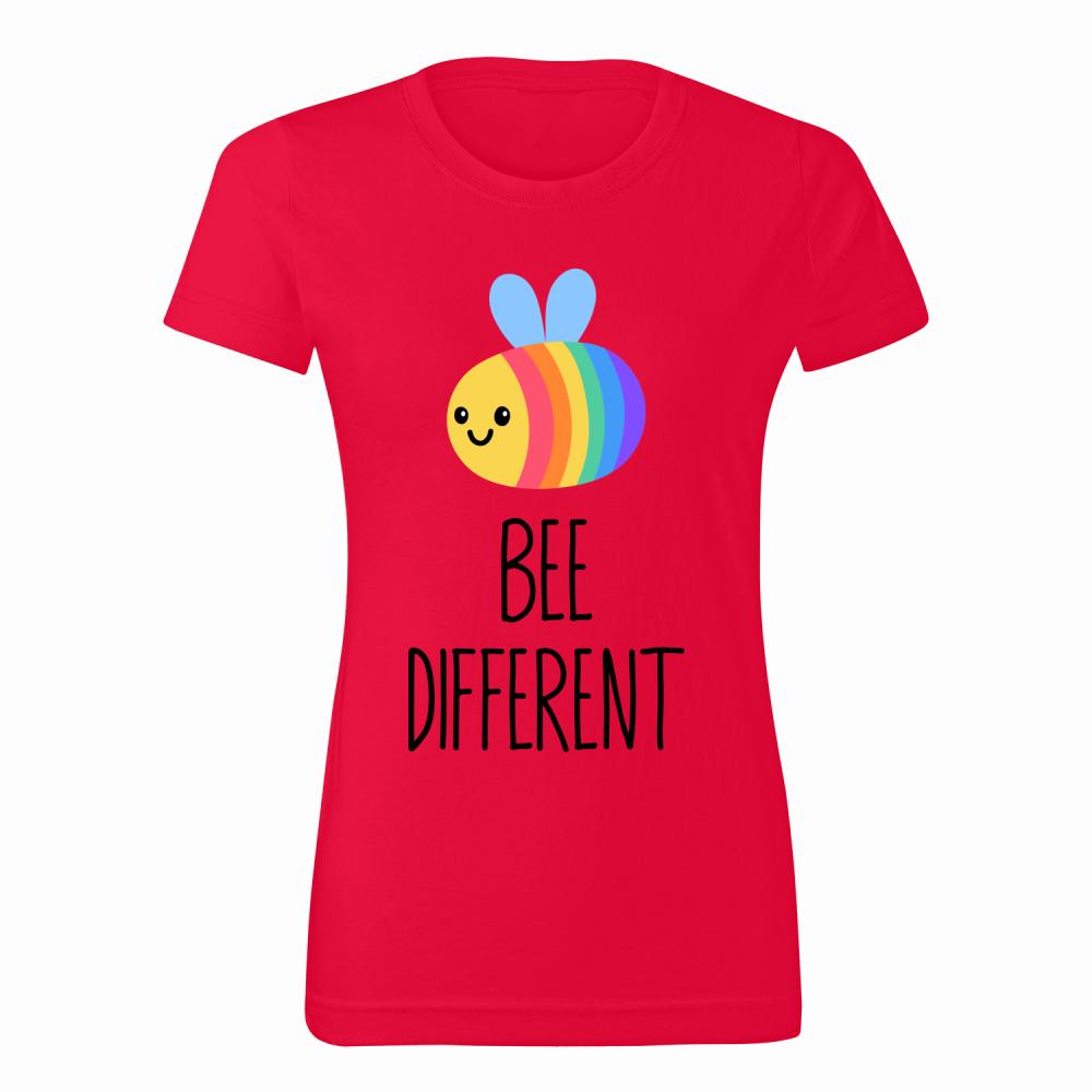 Bee Different koszulka damska kolor czerwony
