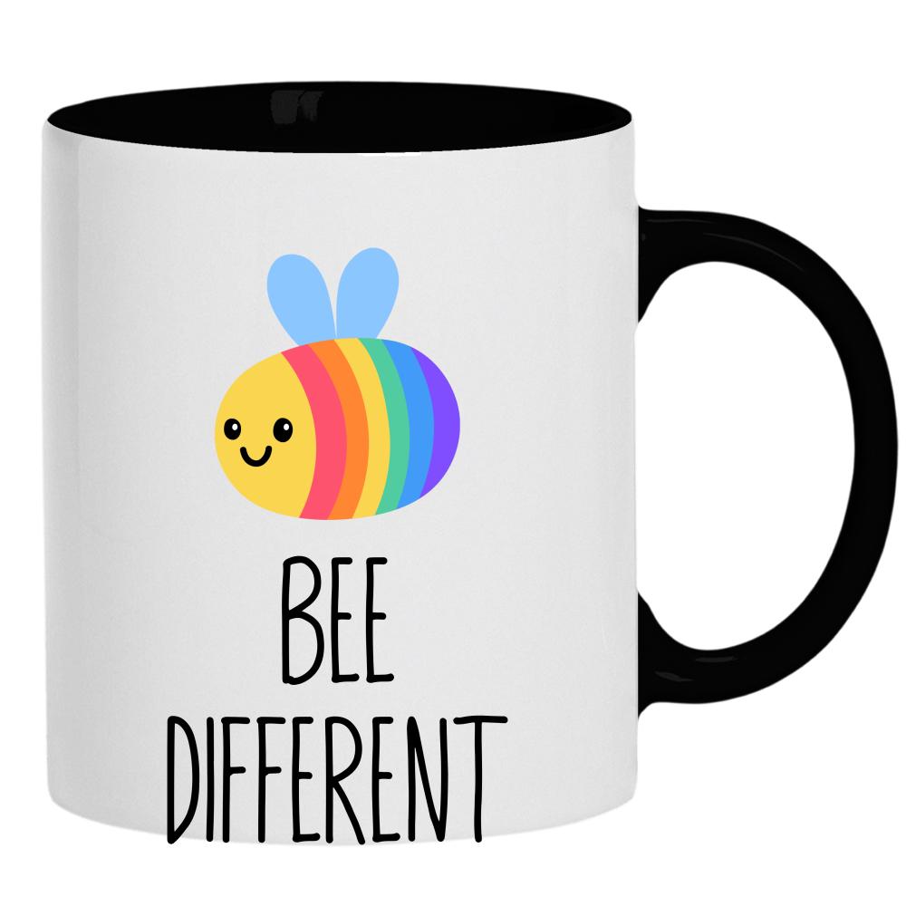 Bee Different kubek ucho kolor kolor czarnyy